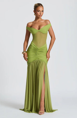 ALAIA MAXI DRESS - LIME