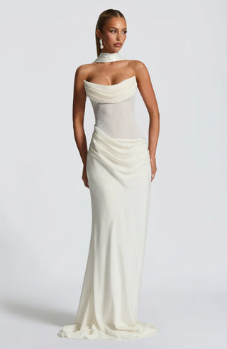 LIORA MAXI DRESS - WHITE