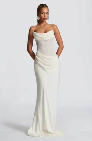 LIORA MAXI DRESS - WHITE