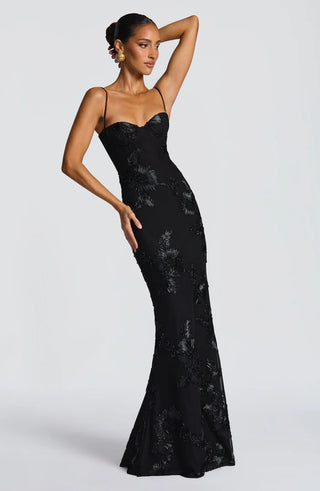 NEFERTITI MAXI DRESS - BLACK