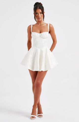 EMELIE MINI DRESS - WHITE