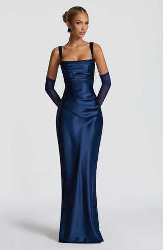 CALANTHE MAXI DRESS - NAVY