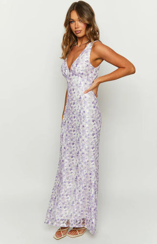 BLOSSOM MAXI DRESS - PURPLE