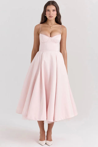 SELENE MIDI DRESS - PINK