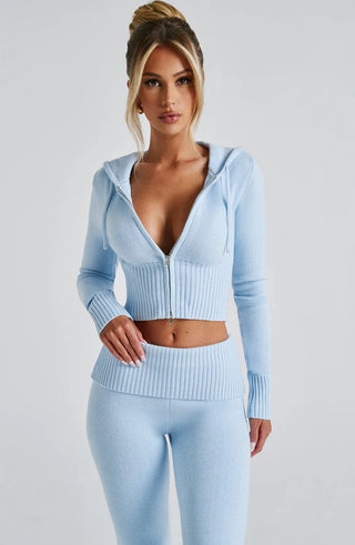 PORTIA KNIT SET - LIGHT BLUE