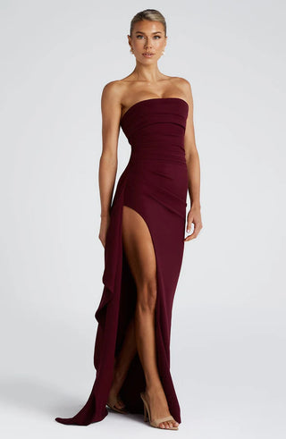 ZAFIRA MAXI DRESS - MAROON