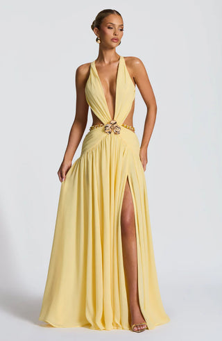 INDIANNA MAXI DRESS - YELLOW