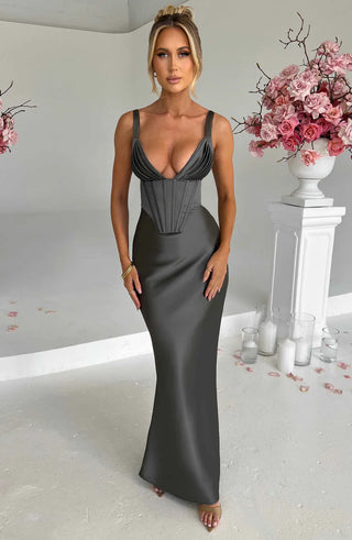 SHAE MAXI DRESS - GREY