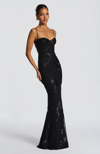 NEFERTITI MAXI DRESS - BLACK