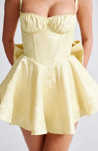 EMELIE MINI DRESS - YELLOW