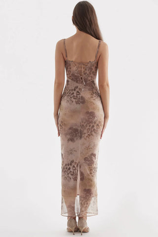 ARIELA MAXI DRESS - CREAM FLORAL