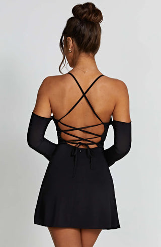 SABRINA MINI DRESS - BLACK