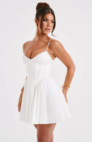 ZANDRA MINI DRESS - WHITE