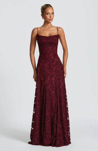FRANCIS MAXI DRESS - WINE
