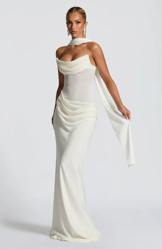 LIORA MAXI DRESS - WHITE
