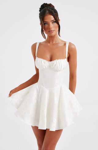 EMELIE MINI DRESS - WHITE