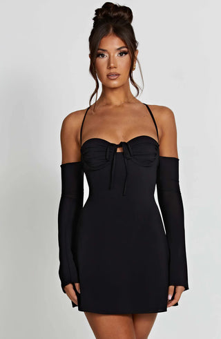 SABRINA MINI DRESS - BLACK