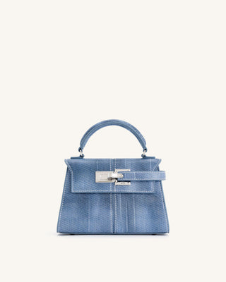 ELISE TOP HANDLE BAG - LIGHT BLUE