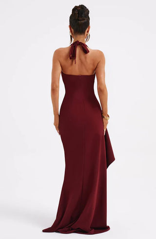 AURORA MAXI DRESS - BURGUNDY