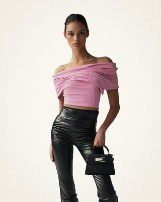 ELISE TOP HANDLE BAG - BLACK