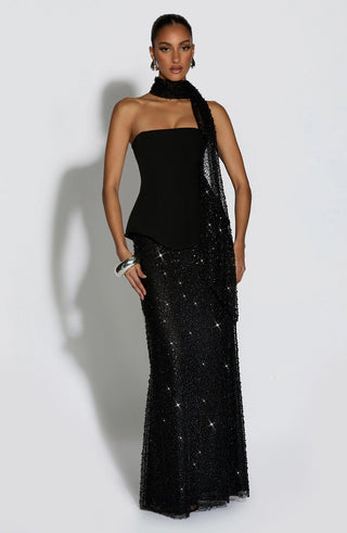 ALLAIRE MAXI DRESS - BLACK