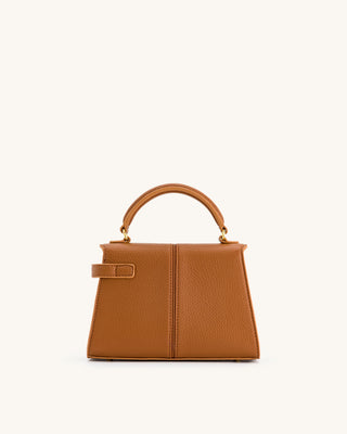 ELISE TOP HANDLE BAG - TAN