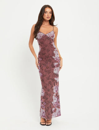 JULIANNA MAXI DRESS - MAROON