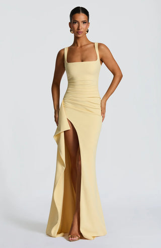 KATANA MAXI DRESS - YELLOW