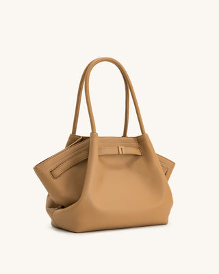 HANA MEDIUM TOTE BAG - LATTE