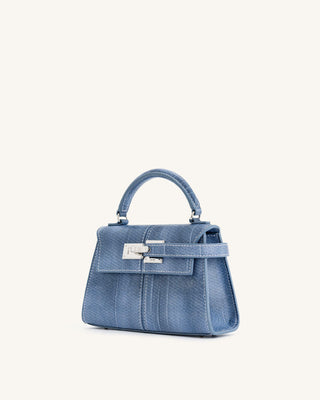 ELISE TOP HANDLE BAG - LIGHT BLUE