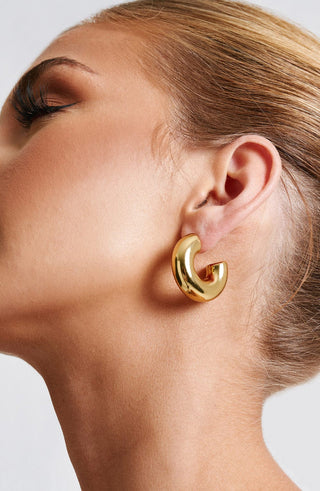 PETRA HOOP EARRINGS - GOLD