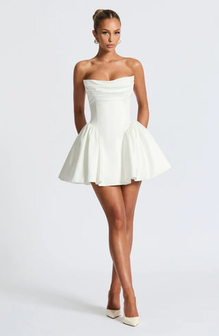 TRINITY MINI DRESS - WHITE