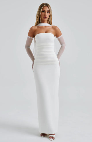 YULIA MAXI DRESS - WHITE