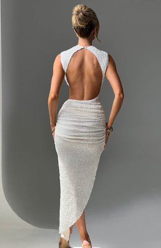 APHRODITE MIDI DRESS - WHITE