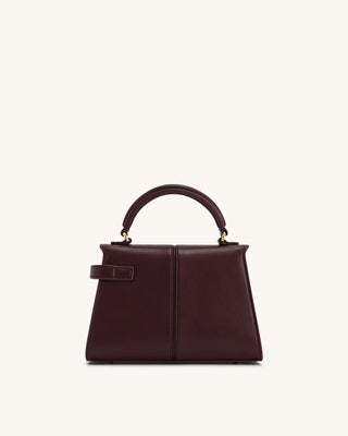 ELISE TOP HANDLE BAG - WINE