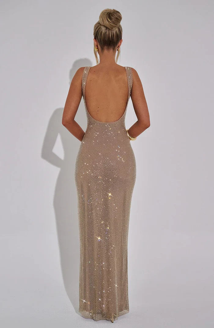 PETRA MAXI DRESS - GOLD
