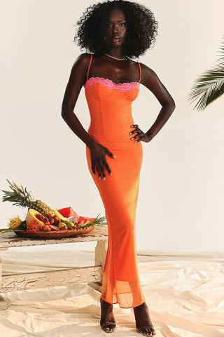 ARIELA MAXI DRESS - ORANGE