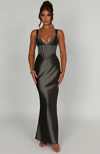 SHAE MAXI DRESS - GREY