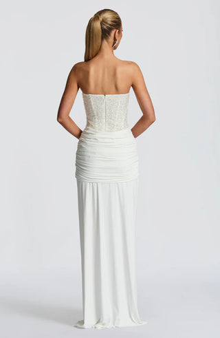 CARINA MAXI DRESS - WHITE