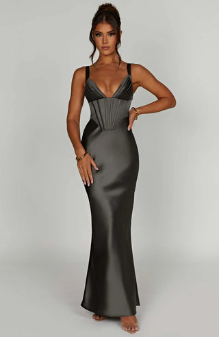 SHAE MAXI DRESS - GREY