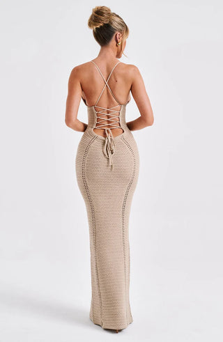 XANTHE MAXI DRESS - BEIGE