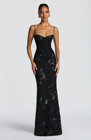 NEFERTITI MAXI DRESS - BLACK