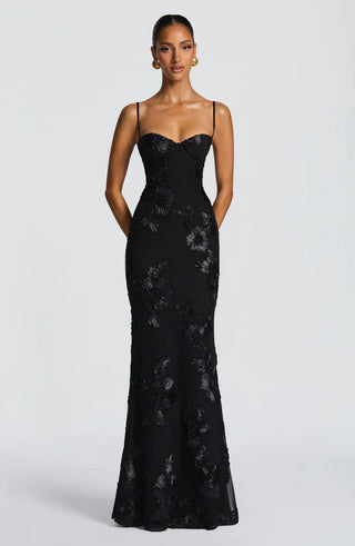 NEFERTITI MAXI DRESS - BLACK