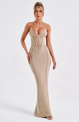 XANTHE MAXI DRESS - BEIGE