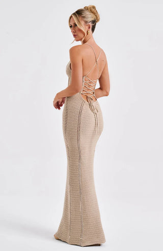 XANTHE MAXI DRESS - BEIGE