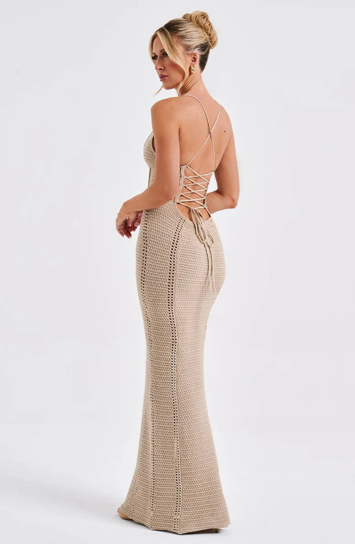 XANTHE MAXI DRESS - BEIGE