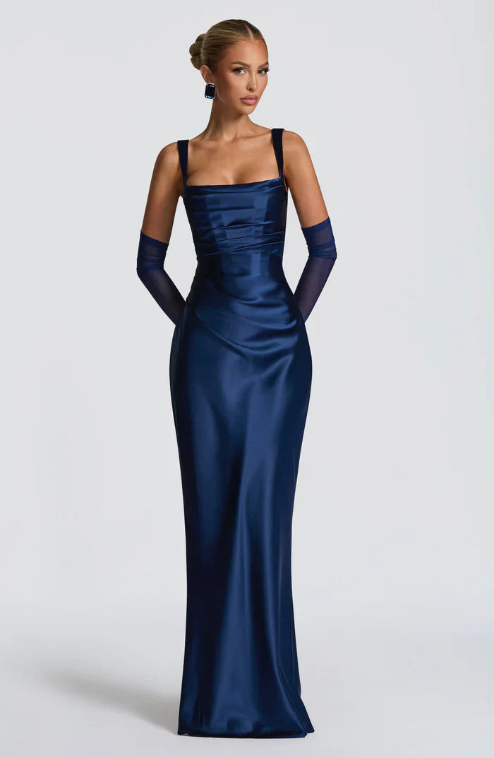 CALANTHE MAXI DRESS - NAVY