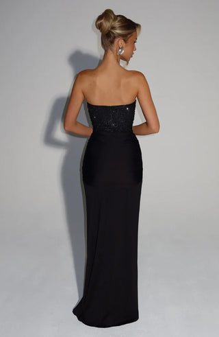 CARINA MAXI DRESS - BLACK
