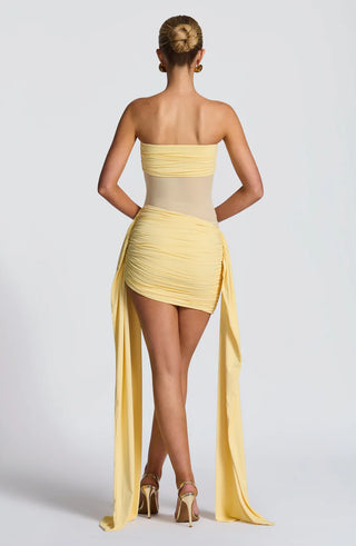FIORELLA MINI DRESS - YELLOW
