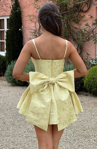 EMELIE MINI DRESS - YELLOW